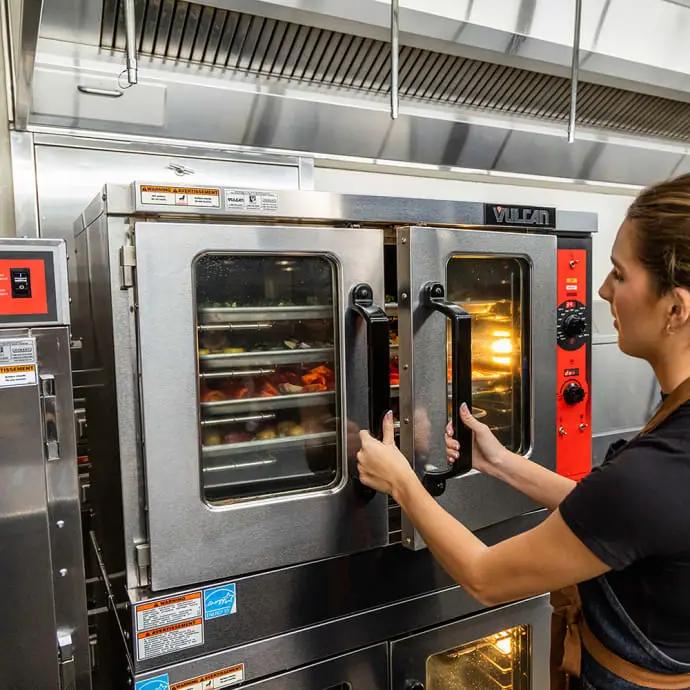 Vulcan VC55ED Double Full Size Electric Convection Oven - 25kW, 240V 3PH - view 3