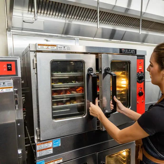 Vulcan VC55ED Double Full Size Electric Convection Oven - 25kW, 480V 3PH - view 3