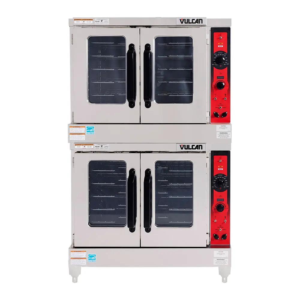 Vulcan VC55GD Double Full Size Liquid Propane Gas Convection Oven - 50,000 BTU