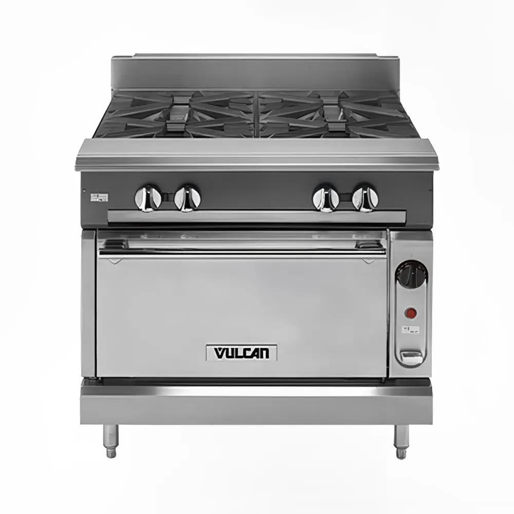 Vulcan VCBB18B 18" Gas Range with Charbroiler & Storage Base, Natural Gas