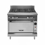 Vulcan VCBB24B 24" Gas Range with Charbroiler & Storage Base, Natural Gas