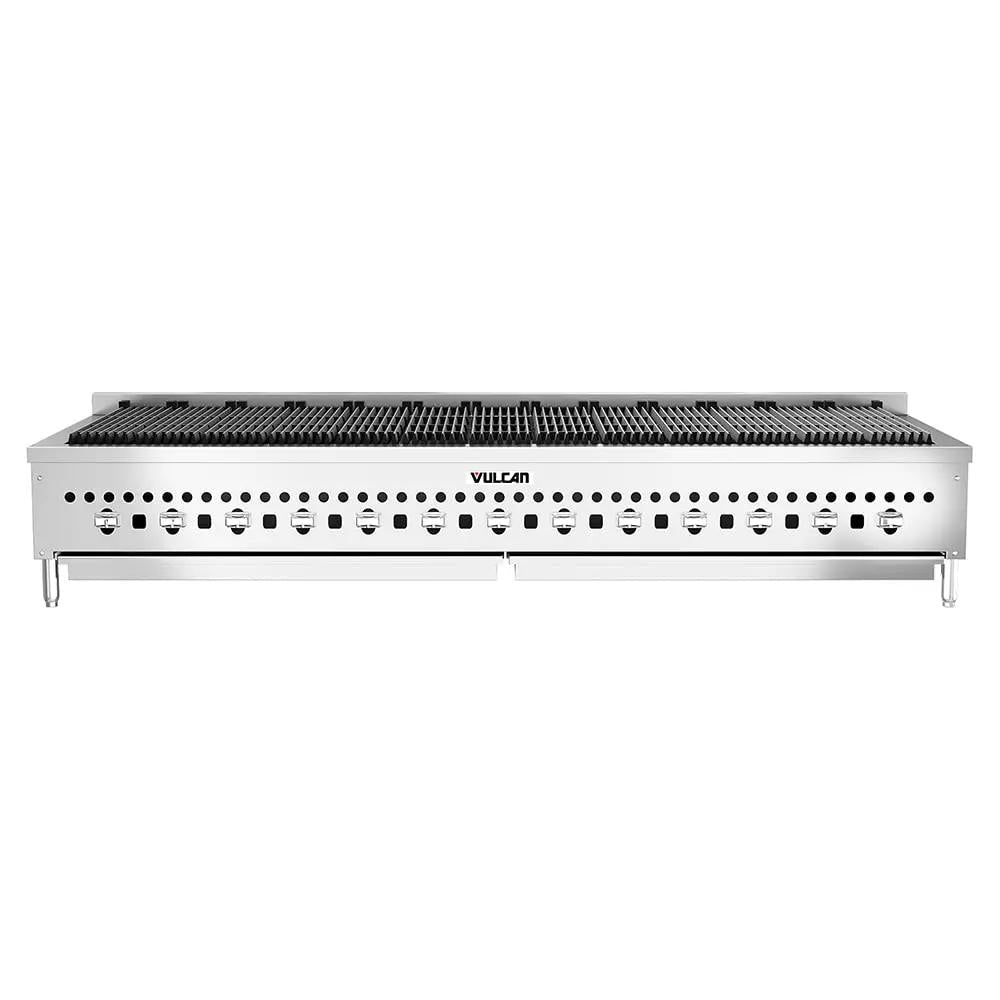 Vulcan VCCB72 72" Radiant Charbroiler with Cast Iron Grates, Natural Gas