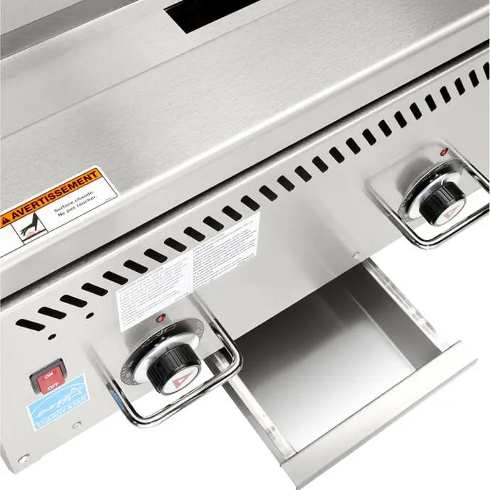 Vulcan VCCG24-IS 24" Gas Griddle with Thermostatic Controls - 1" Steel Plate, Natural Gas - view 2