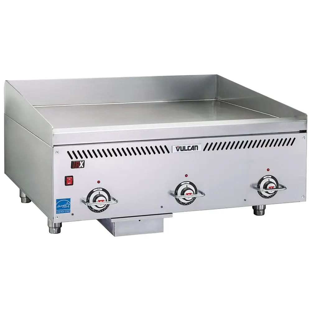 Vulcan VCCG36-IS 36" Gas Griddle with Thermostatic Controls - 1" Steel Plate, Natural Gas