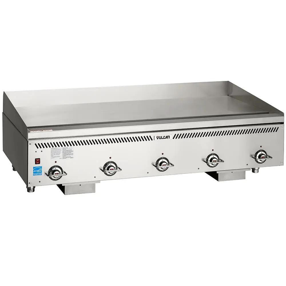 Vulcan VCCG60-IS 60" Gas Griddle with Thermostatic Controls - 1" Steel Plate, Natural Gas