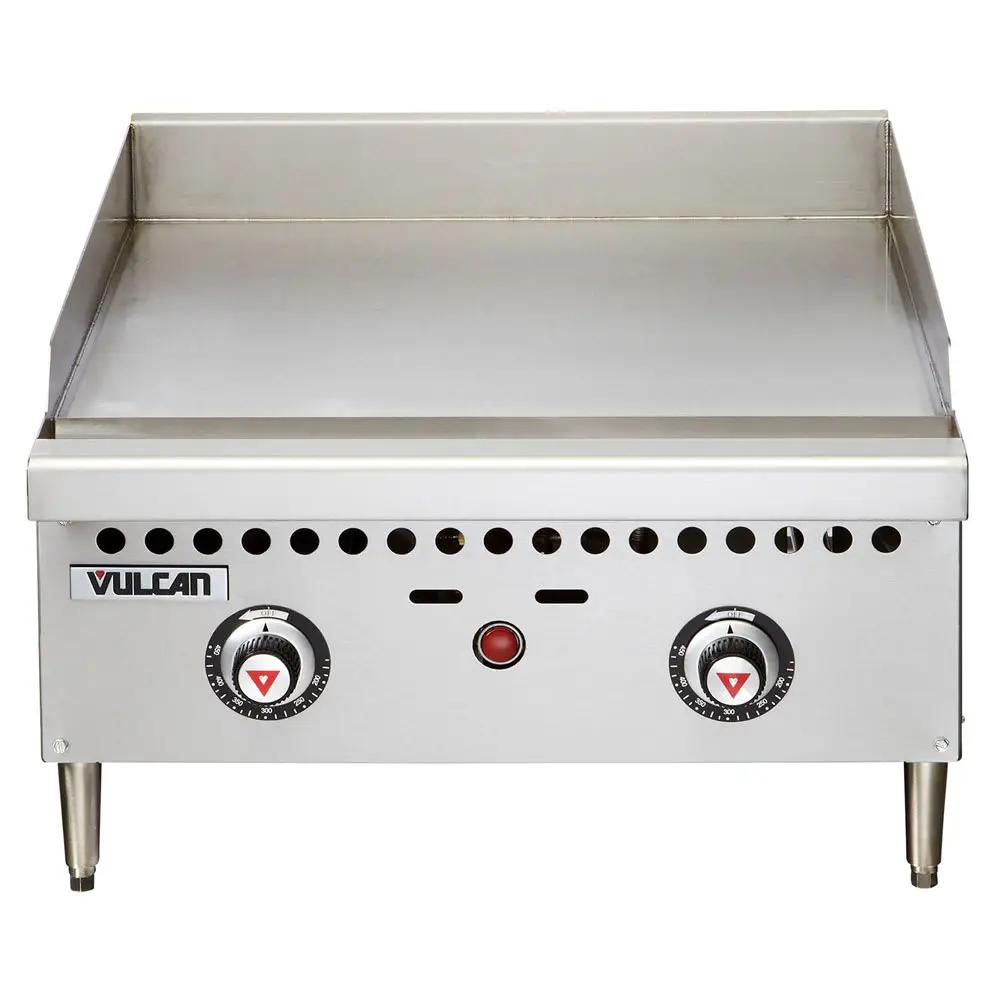 Vulcan VCRG24-T VCRG-T 24" Gas Griddle with Thermostatic Controls - 1" Steel Plate, Convertible