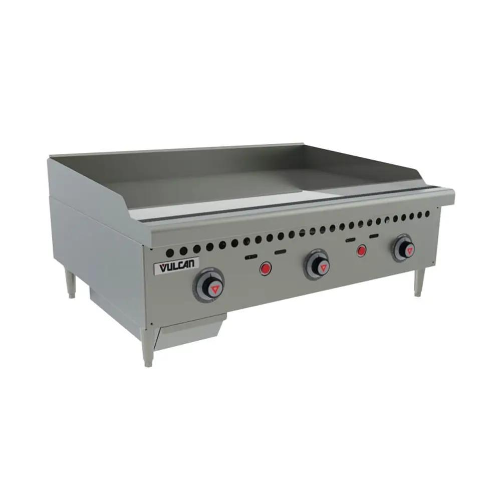 Vulcan VCRG36-T VCRG-T 36" Gas Griddle with Thermostatic Controls - 1" Steel Plate, Convertible