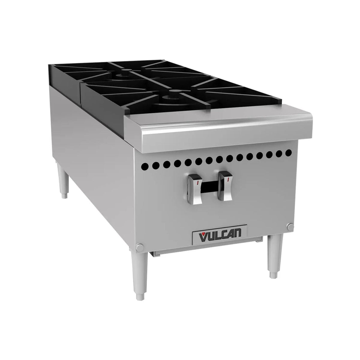 Vulcan VCRH12 12" Gas Hotplate with (2) Burners & Infinite Controls, Convertible