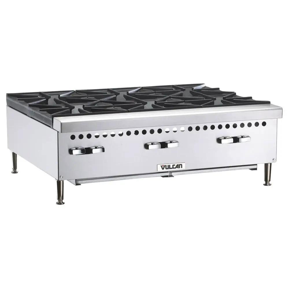 Vulcan VCRH36 36" Gas Hotplate with (6) Burners & Infinite Controls, Convertible