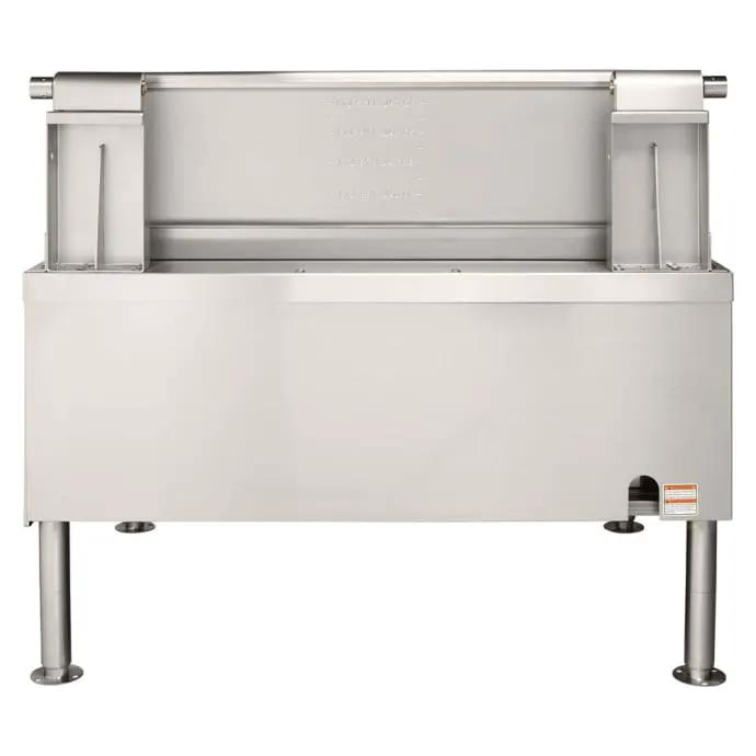 Vulcan VE40 40 Gallon Tilt Skillet - Open Base, Includes Faucet, Strainer, 208V 3PH - view 4
