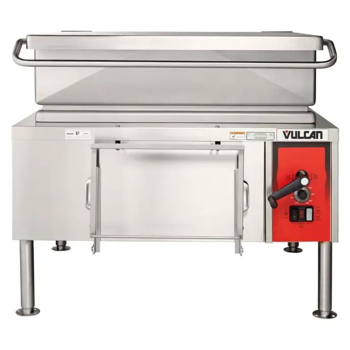 Vulcan VE40 40 Gallon Tilt Skillet - Open Base, Includes Faucet, Strainer, 240V 3PH - view 2