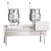 Vulcan VEKT50/66 (2) 6 Gallon Steam Kettles - Manual Tilt, 2/3 Jacket, 208V 3PH