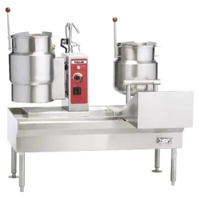 Vulcan VEKT64/1212 (2) 12 Gallon Steam Kettles - Manual Tilt, 2/3 Jacket, 208V 3PH