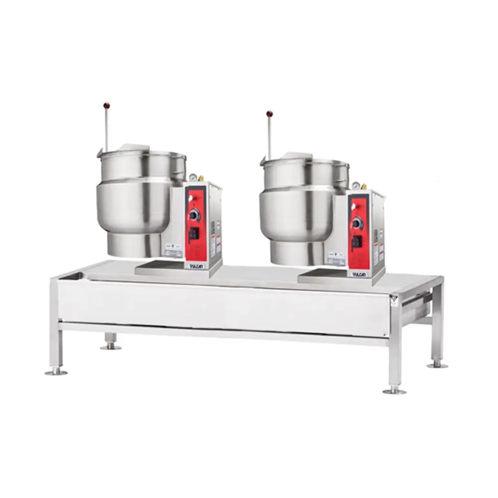Vulcan VEKT64/1212 (2) 12 Gallon Steam Kettles & Stand Assembly - Manual Tilt, 2/3 Jacket, 230V 3PH
