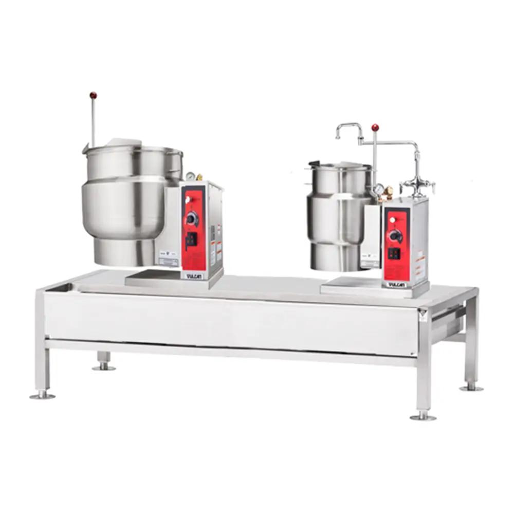 Vulcan VEKT64/126 12 Gallon & 6 Gallon Steam Kettles & Stand Assembly - Manual Tilt, 2/3 Jacket, 230V 3PH