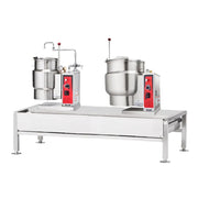 Vulcan VEKT64/612 6 Gallon & 12 Gallon Steam Kettles & Stand Assembly - Manual Tilt, 2/3 Jacket, 230V 3PH