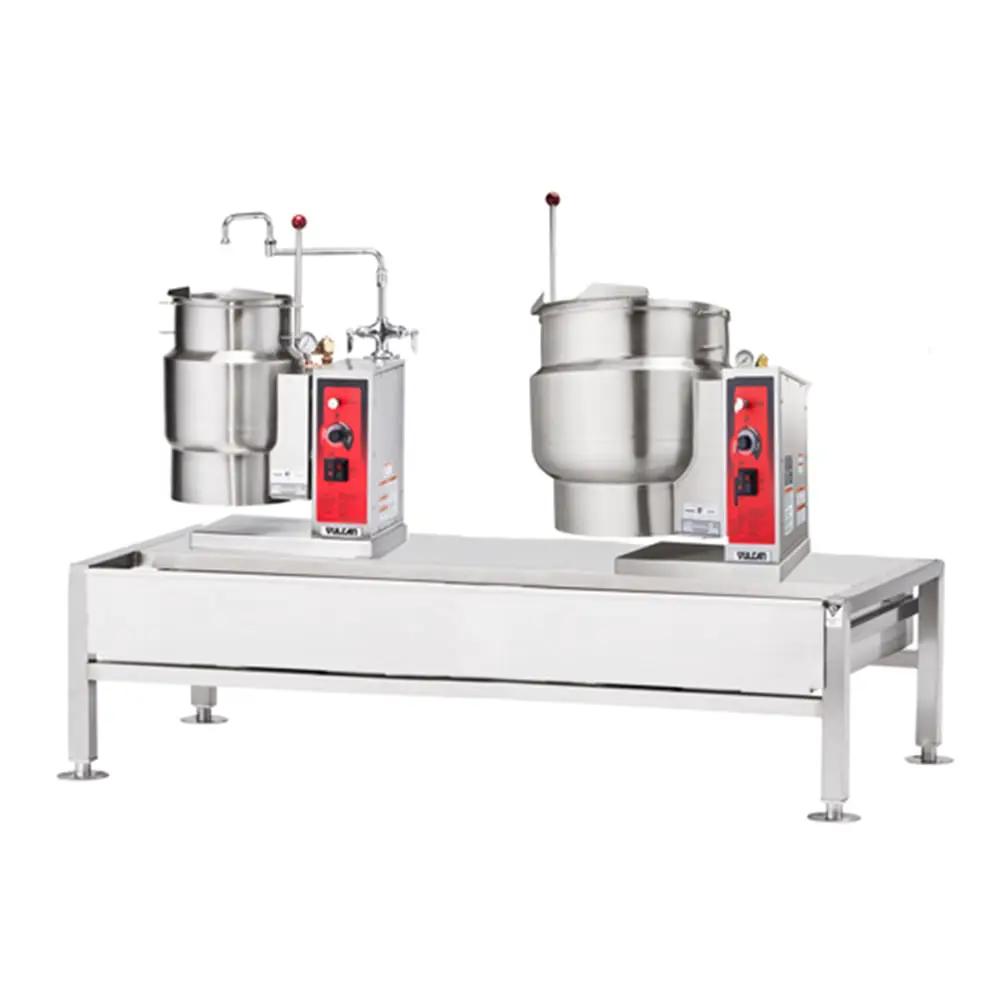 Vulcan VEKT64/612 6 Gallon & 12 Gallon Steam Kettles & Stand Assembly - Manual Tilt, 2/3 Jacket, 230V 3PH