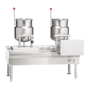 Vulcan VEKT80/666 (3) 6 Gallon Steam Kettles - Manual Tilt, 2/3 Jacket, 208V 3PH
