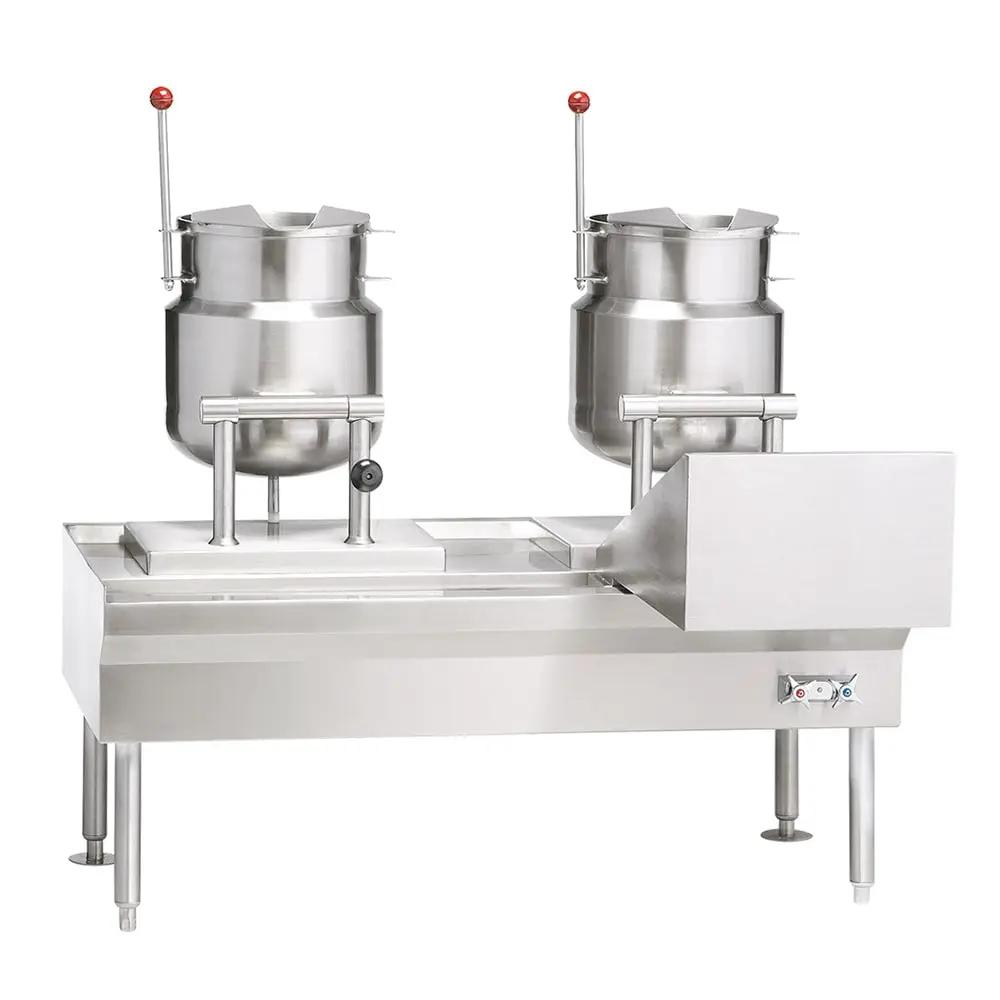Vulcan VEKT80/666 (3) 6 Gallon Steam Kettles - Manual Tilt, 2/3 Jacket, 240V 3PH
