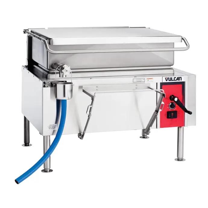 Vulcan VG40 40 Gallon Tilt Skillet - Open Base, Strainer, Natural Gas - view 8