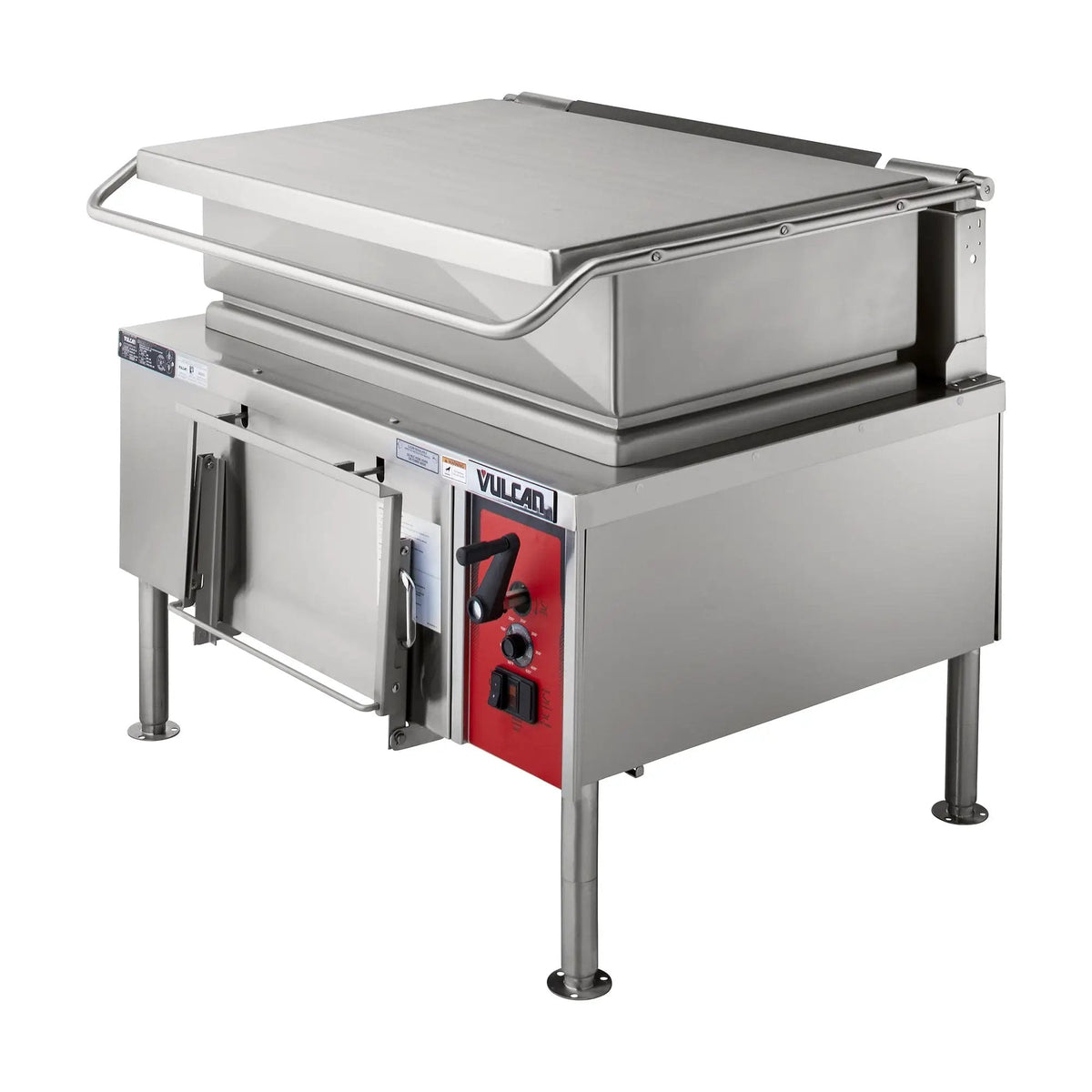 Vulcan VG40 40 Gallon Tilt Skillet - Open Base, Strainer, Natural Gas