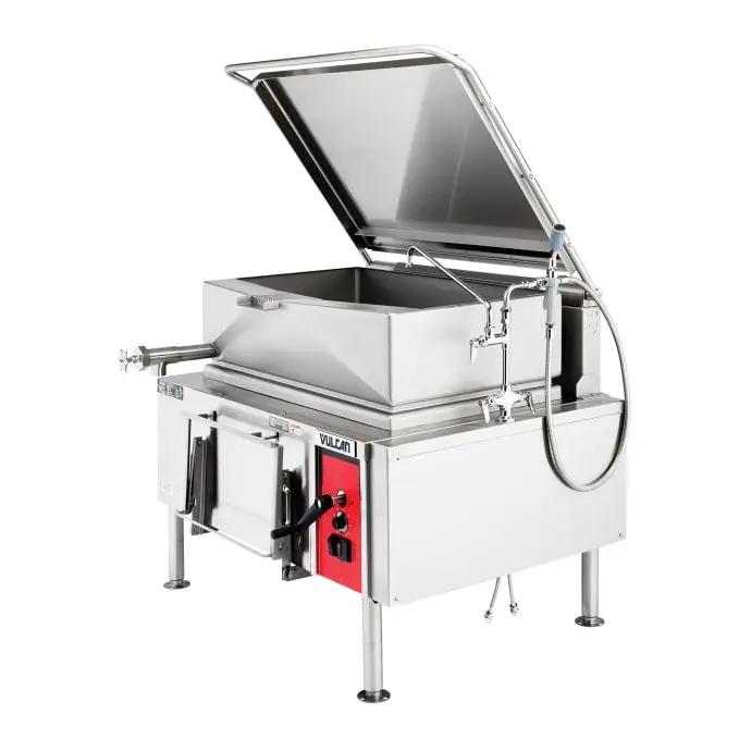 Vulcan VG40 40 Gallon Tilt Skillet - Open Base, Strainer, Natural Gas - view 7