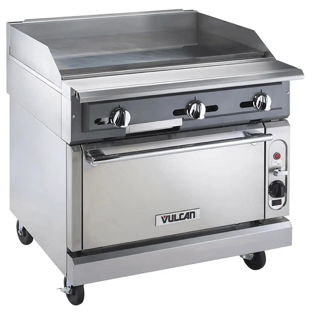 Vulcan VGM36B 36" Gas Range with Griddle & Storage Base, Liquid Propane