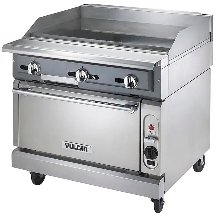Vulcan VGM36B 36" Gas Range with Griddle & Storage Base, Liquid Propane - view 3