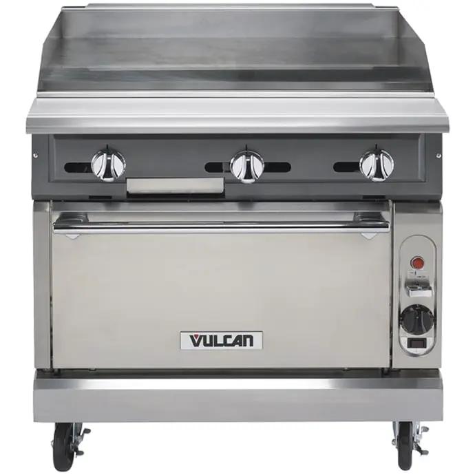 Vulcan VGM36B 36" Gas Range with Griddle & Storage Base, Natural Gas - view 2