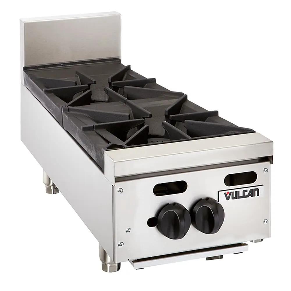Vulcan VHP212 12" Gas Hotplate with (2) Burners & Infinite Controls, Natural Gas