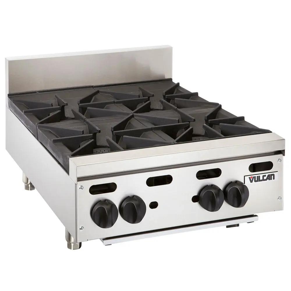 Vulcan VHP424 24" Gas Hotplate with (4) Burners & Infinite Controls, Liquid Propane