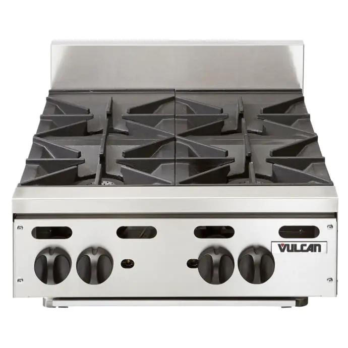 Vulcan VHP424 24" Gas Hotplate with (4) Burners & Infinite Controls, Liquid Propane - view 2