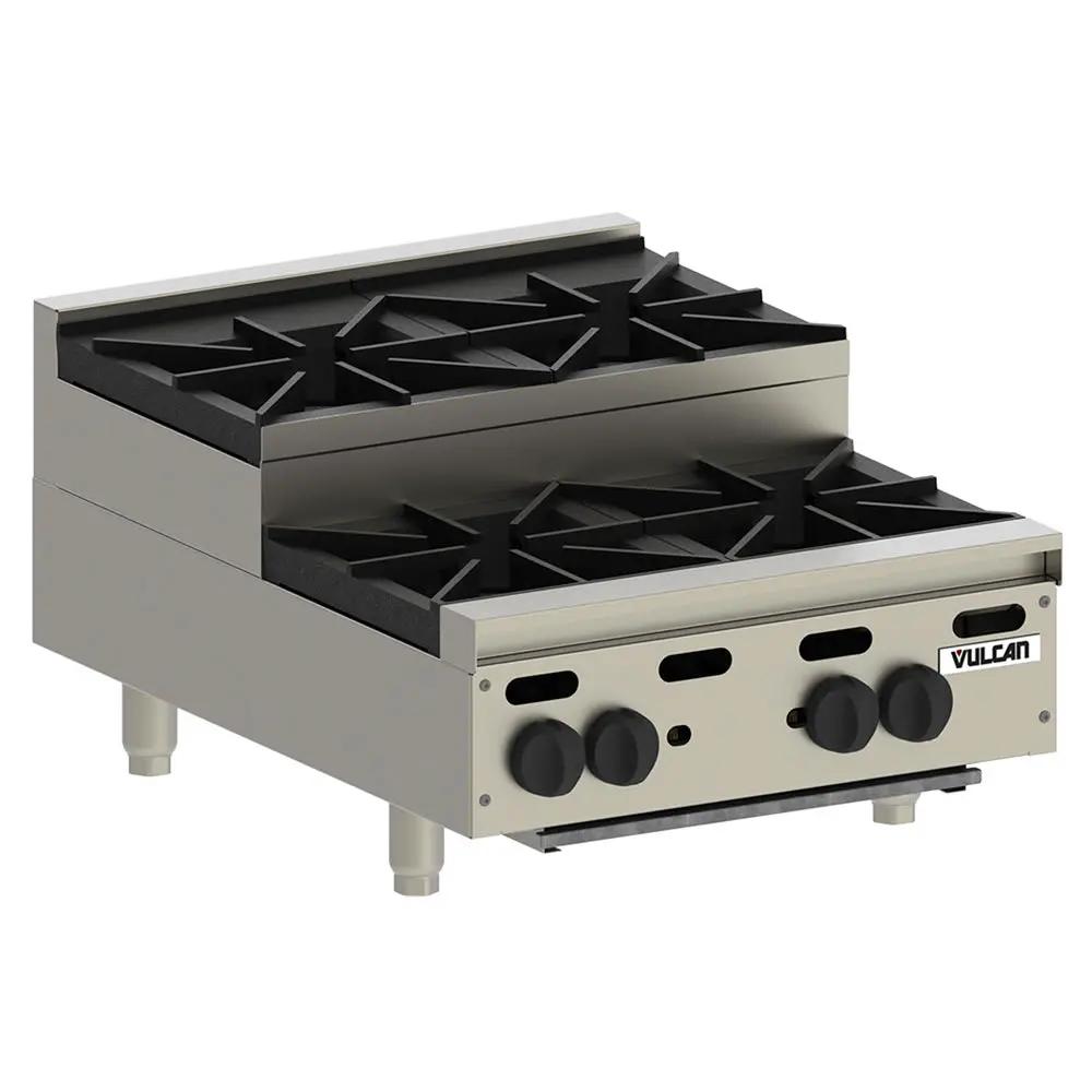 Vulcan VHP424U 24" Gas Hotplate with (4) Burners & Infinite Controls, Liquid Propane