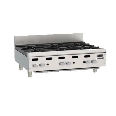 Vulcan VHP636 36" Gas Hotplate with (6) Burners & Infinite Controls, Liquid Propane