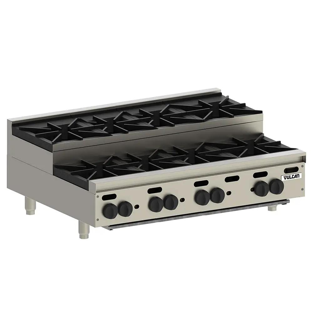 Vulcan VHP848U 48" Gas Hotplate with (8) Burners & Infinite Controls, Natural Gas
