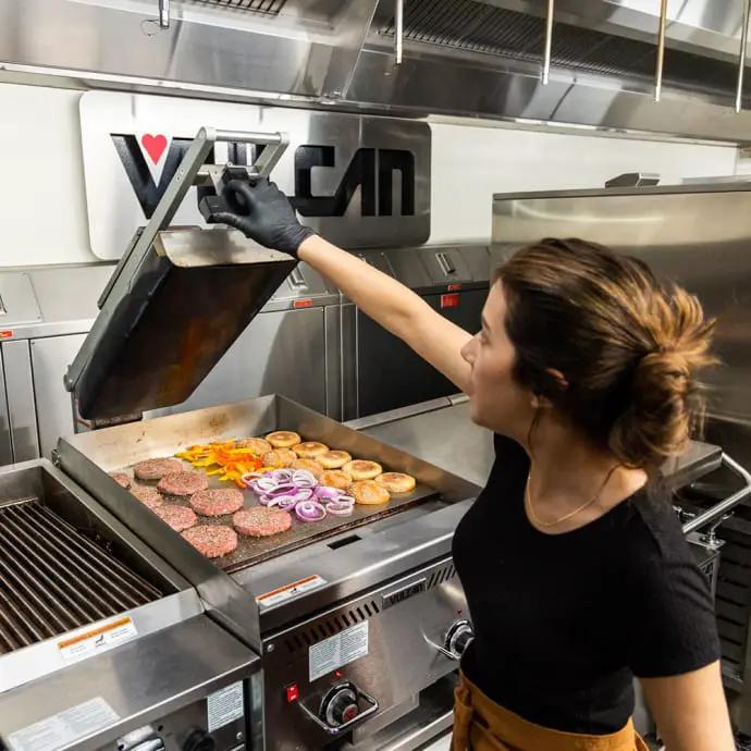 Vulcan VMCS-201 10 2/5" Electric Clamshell Griddle with Thermostatic Controls - 9/16" Grooved Steel Plate, 208V 1PH - view 12