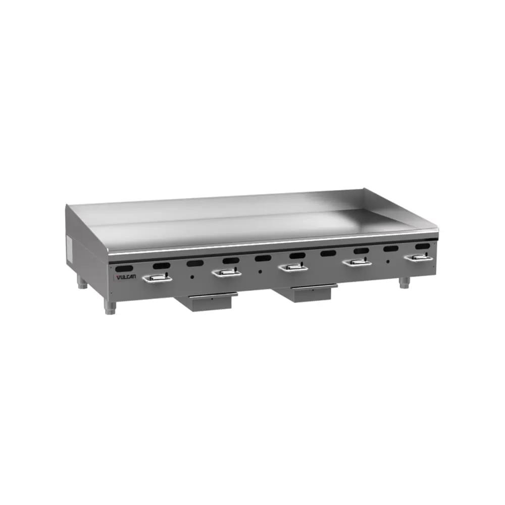 Vulcan VMG60 60" Gas Griddle with Manual Controls - 1" Steel Plate, Liquid Propane