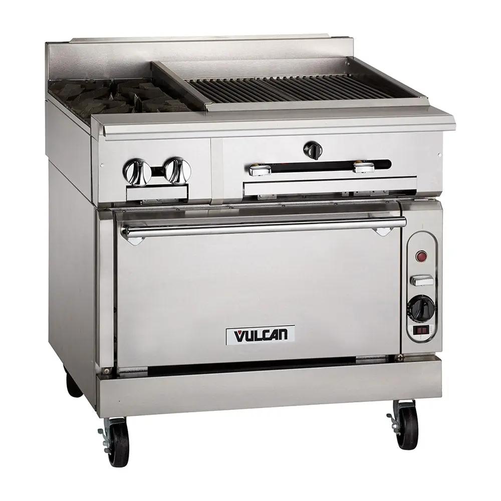 Vulcan VTC24B 24" Gas Range with Charbroiler & Storage Base, Natural Gas