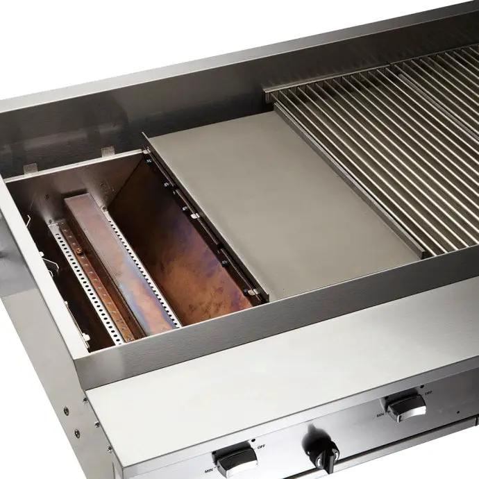 Vulcan VTEC48 47 1/2" Countertop Charbroiler with Conversion Burner, Liquid Propane - view 2
