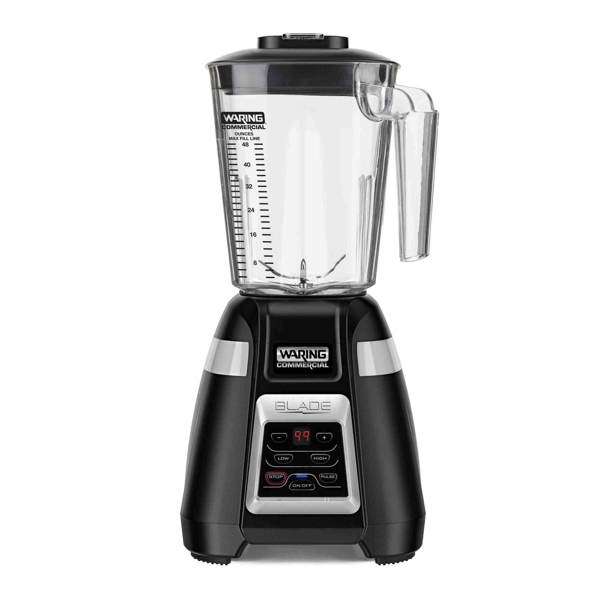 Waring BB340 — 1.5 HP Bar Blender, 2-Speed/PULSE w/ Keypad and 30-Second Timer and 48 oz. Container