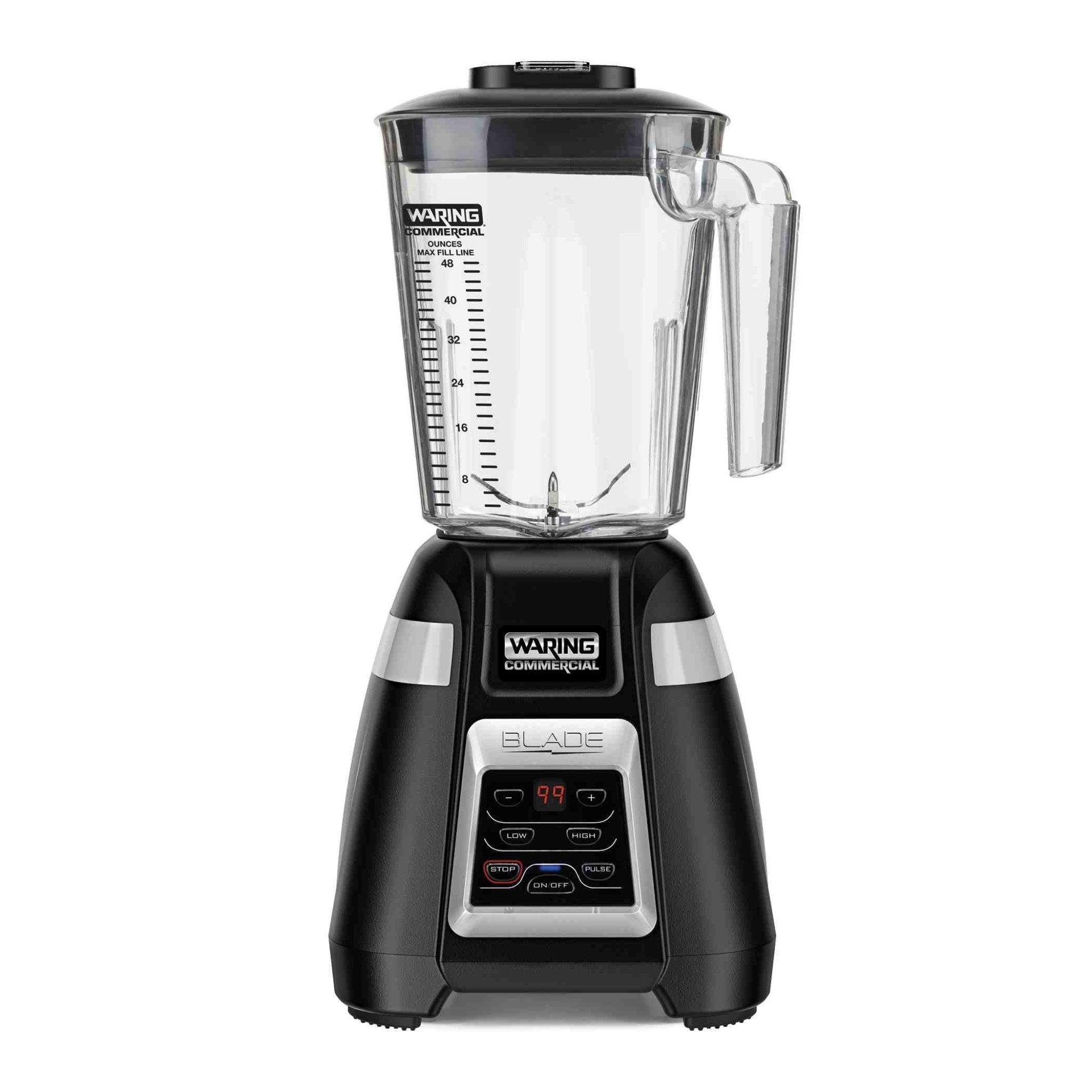 Waring BB340 — 1.5 HP Bar Blender, 2-Speed/PULSE w/ Keypad and 30-Second Timer and 48 oz. Container
