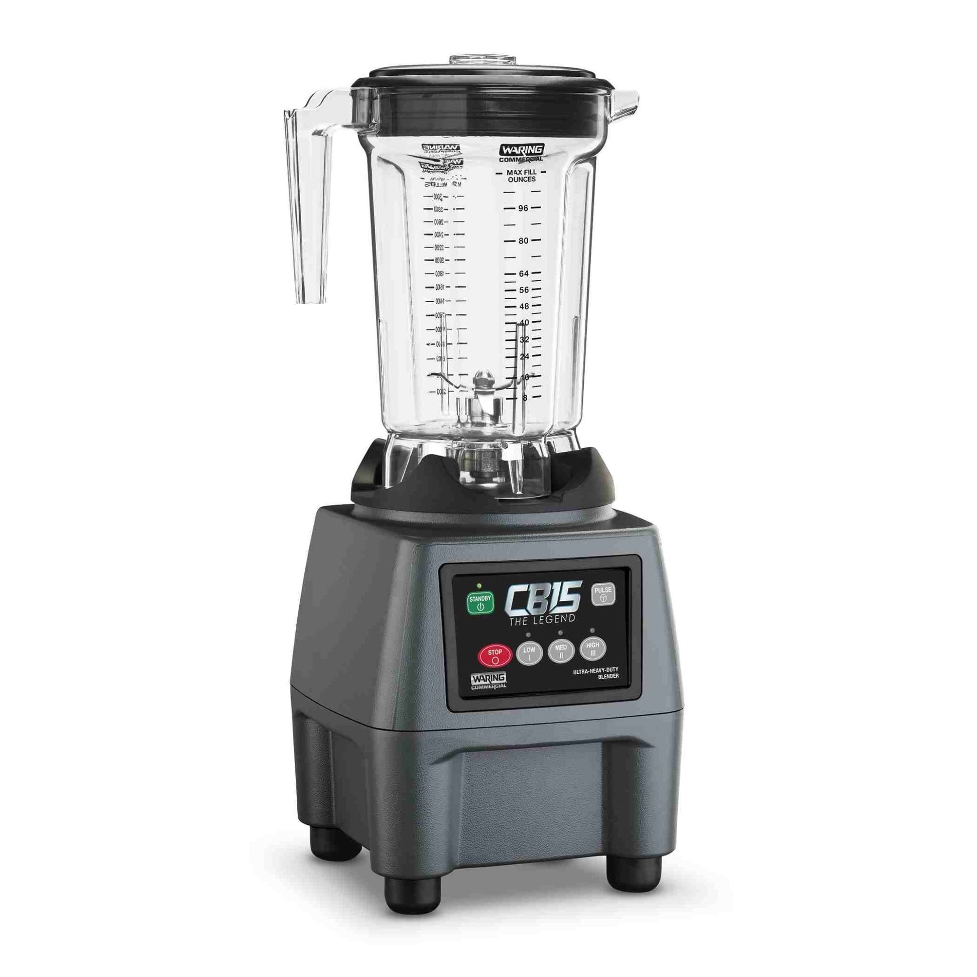 Waring CB15P — 3.75 HP Blender, 1 Gallon, Electronic Touchpad Controls with Copolyester Jar