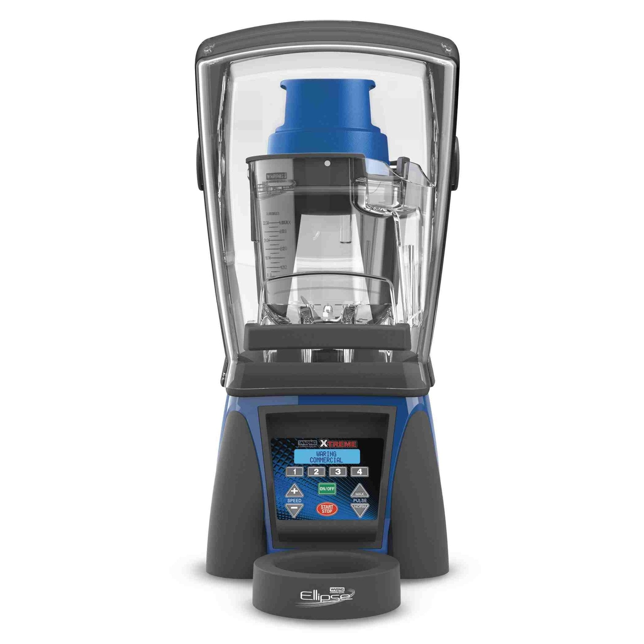 Waring MXE2000 — 3.5 HP Ellipse Blender w/ LCD Display, Programmable, 32 oz. Copolyester Container & Sound Enclosure