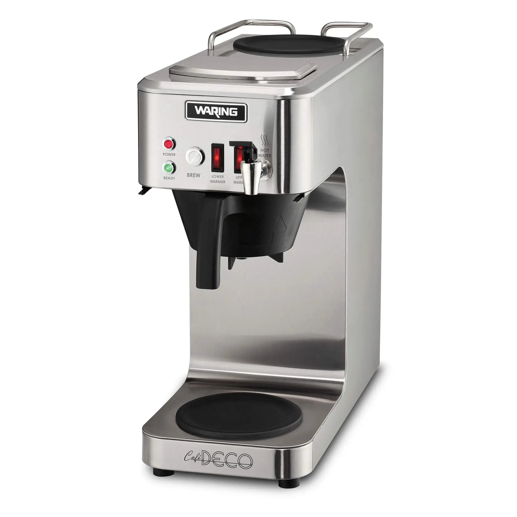 Waring WCM50P — Automatic Coffee Brewer, Two Warmers, Hot Water Faucet