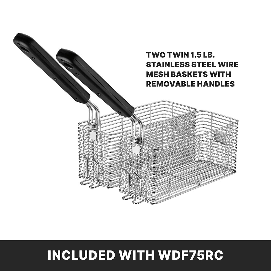 Waring WDF75RC deep fryer features