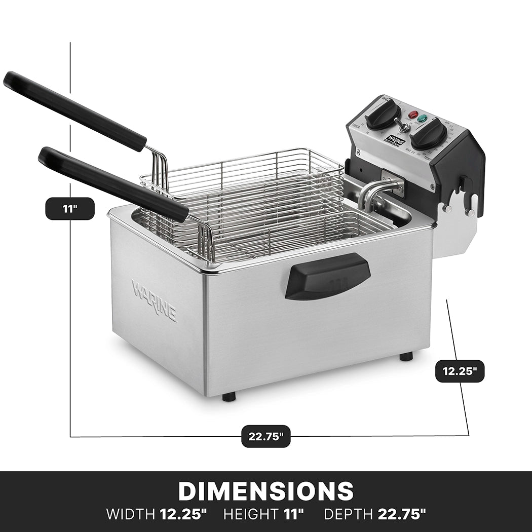 Waring WDF75RC deep fryer features