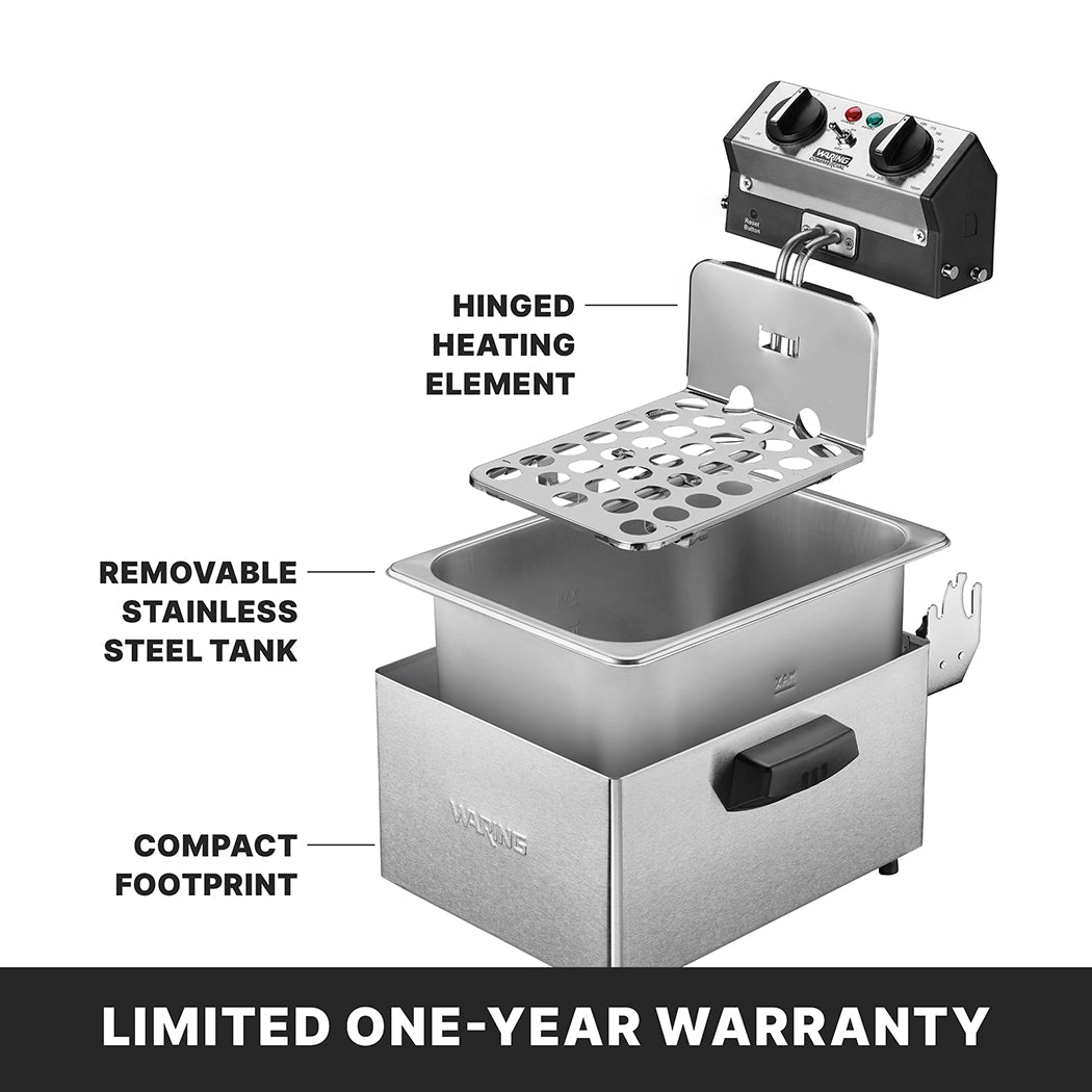 Waring WDF75RC deep fryer features