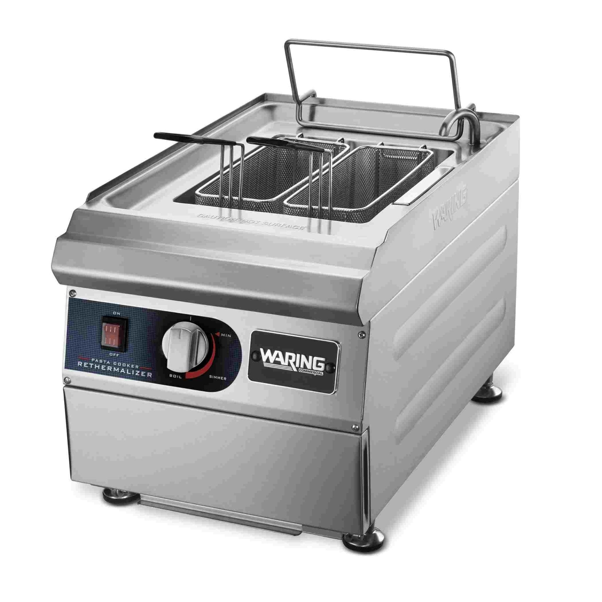 Waring WPC100 — Pasta Cooker/Rethermalizer with 2 Large and 4 Round Baskets