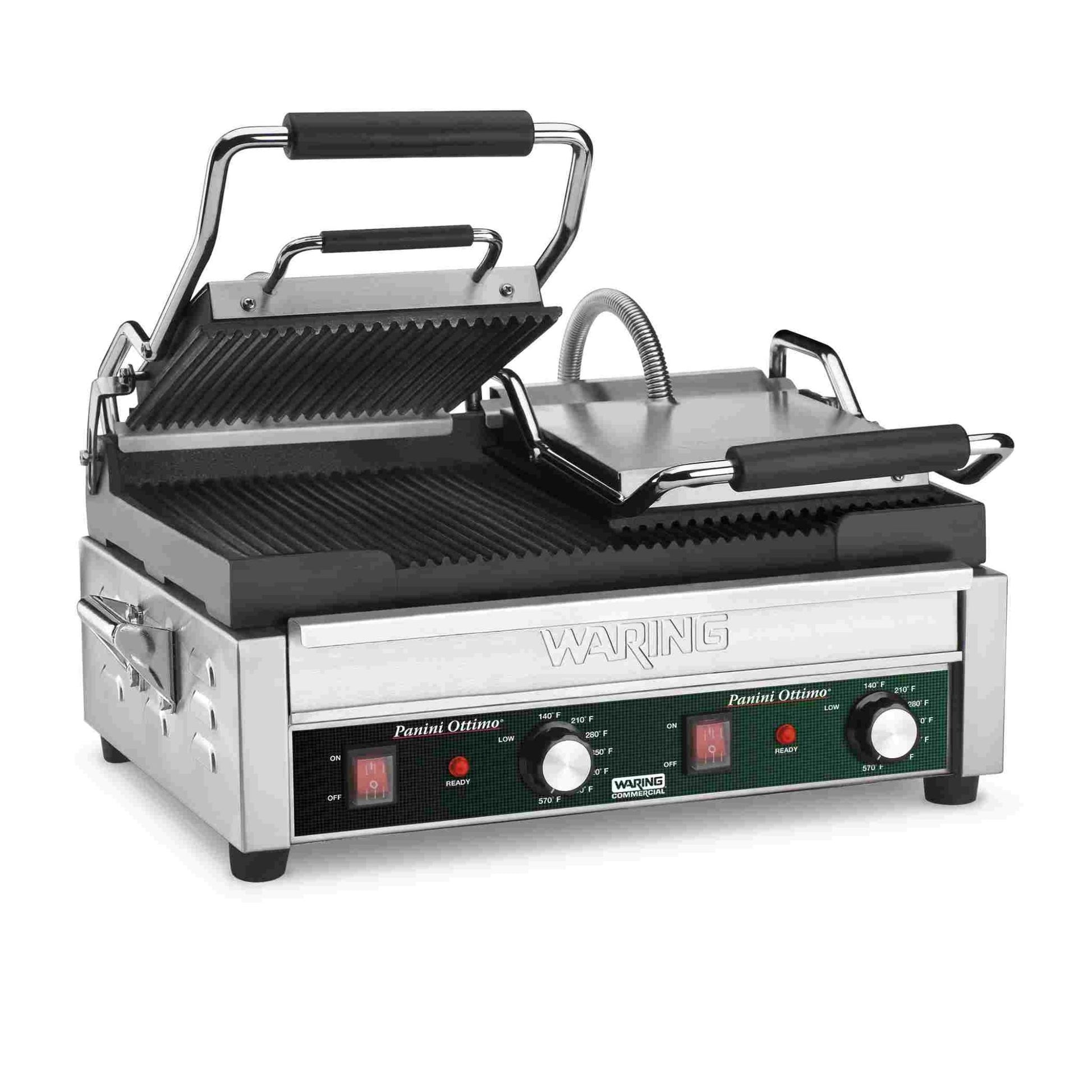 Waring WPG300 — Panini Ottimo® Dual Panini Grill — 240V (17" x 9.25" cooking surface)