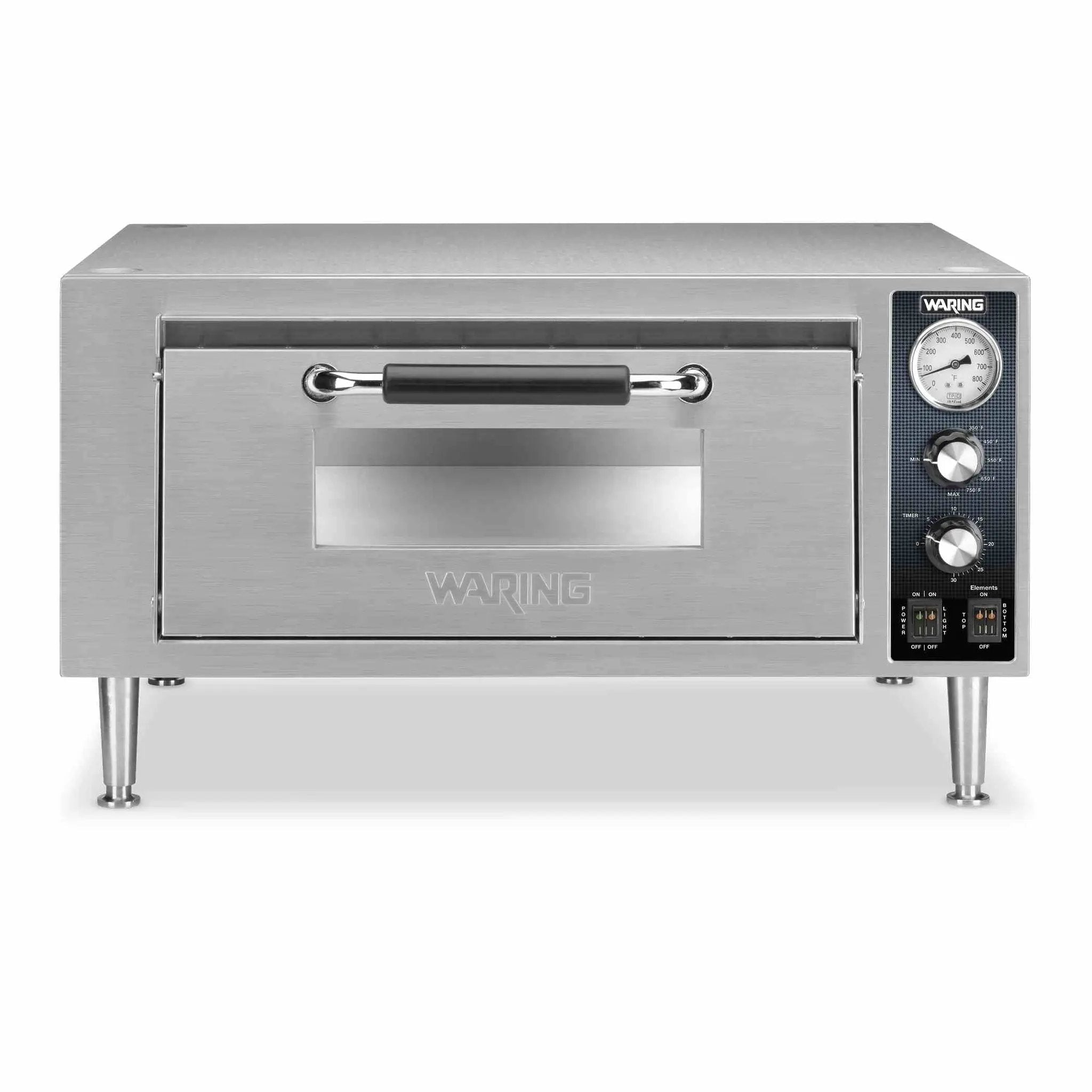 Waring WPO500 — Commercial Single-Deck Pizza Oven, 120V-1800W